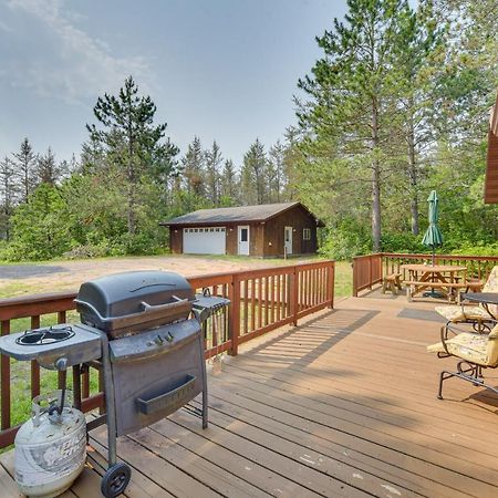 Woodland Cabin With Fishing, Atv And Snowmobile Trails Villa Lake Nebagamon Exterior photo