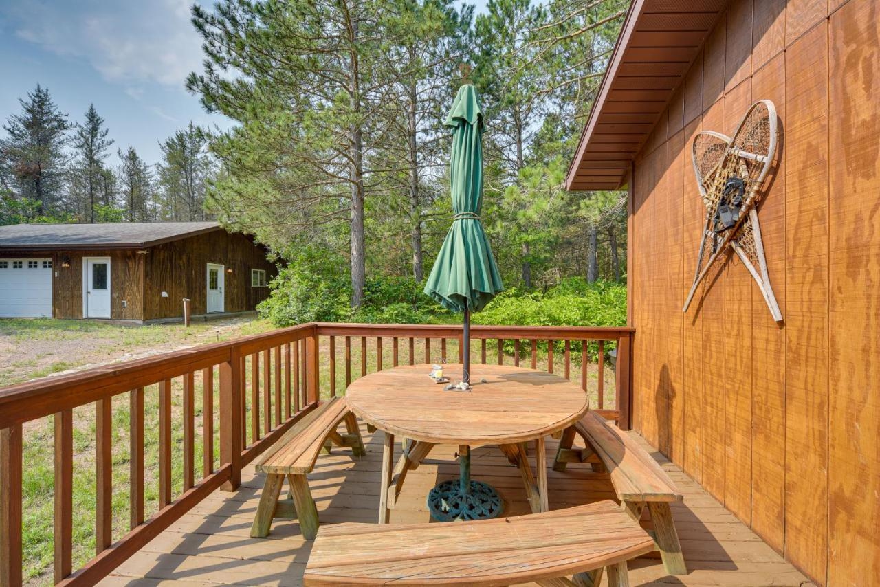 Woodland Cabin With Fishing, Atv And Snowmobile Trails Villa Lake Nebagamon Exterior photo